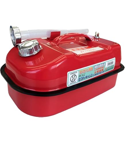 値引き❗️矢澤産業 CST-10 ｶﾞｿﾘﾝ携行缶 10L SUSｽﾃﾝﾚｽ色 消防法適合品 Amazon | 矢澤産業(Yazawasangyo) ガソリン 携帯缶 縦型 10L
